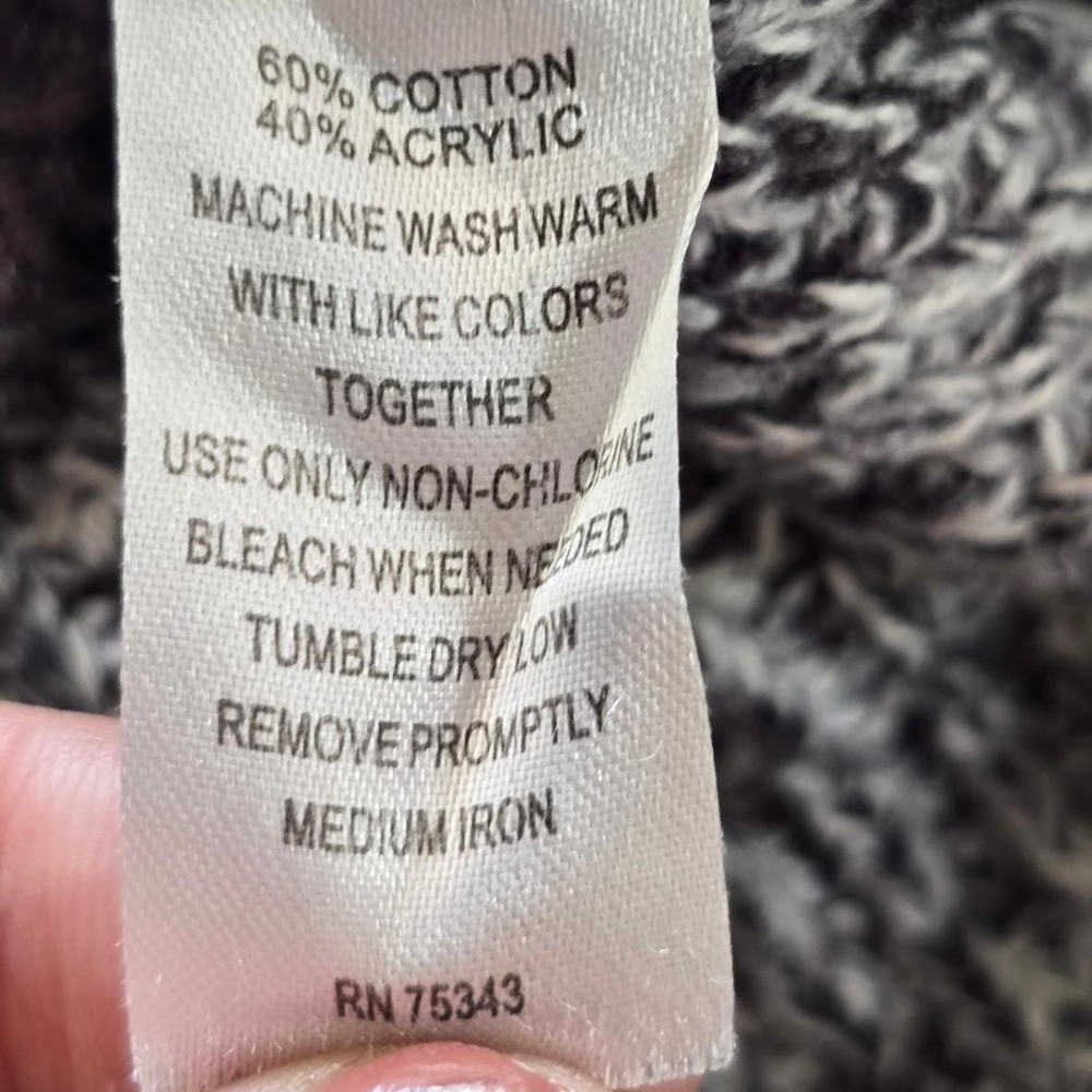 Ruby Moon Gray Marl Tunic Sweater Zip Detail Sharkbite Edge Women S Casual Boho - Picture 15 of 16